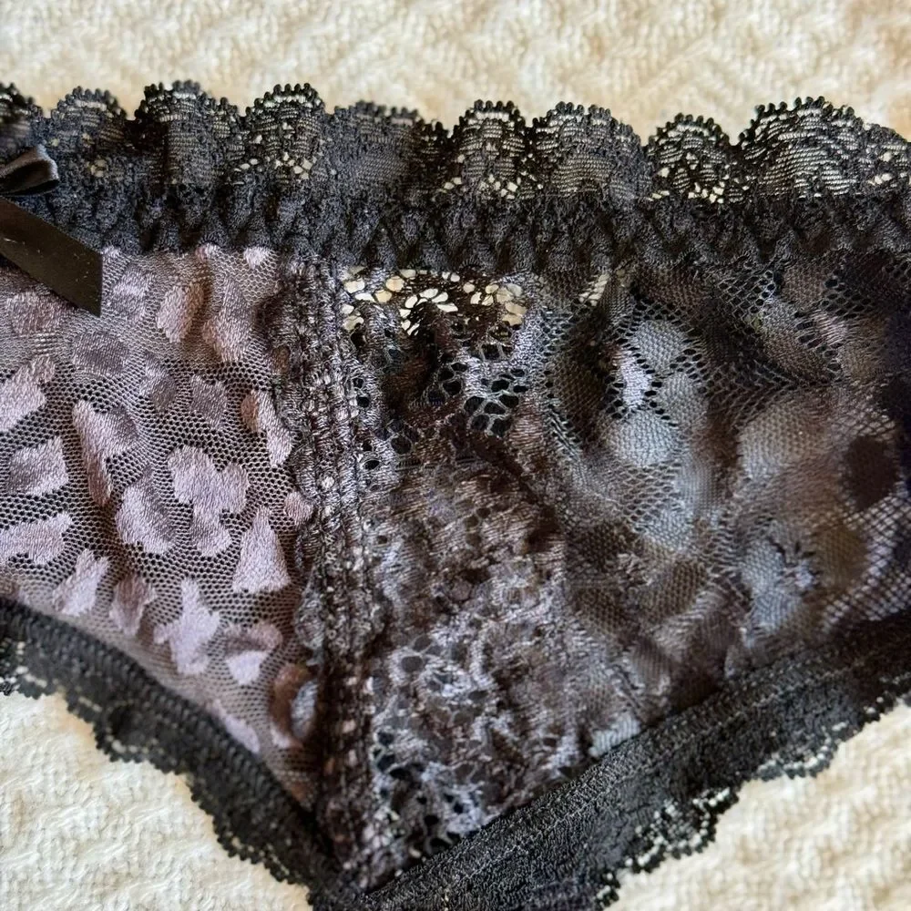NWOT Hanky Panky After Midnight Bralette (Size S) and Garter (Size M) Set, NWOT